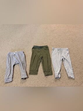 Bundle of 3 Gerber 12 month boys pants leggings sweatpants
